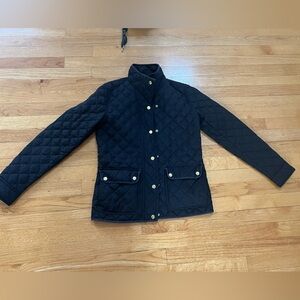 J. Crew Women's Black Quilted Puffer Jacket